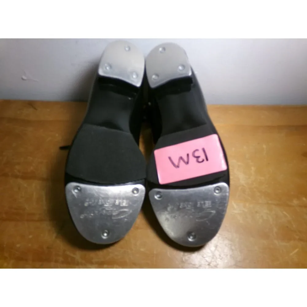 Pre-Owned Dance Tap Shoes Capezio Little Kids 13M Tyette Man Made Elastic Stude